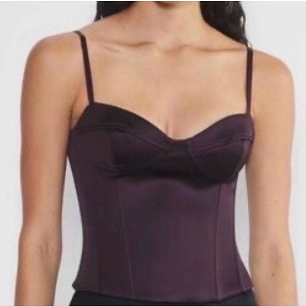 Wilfred Mauve corset Zippered Top